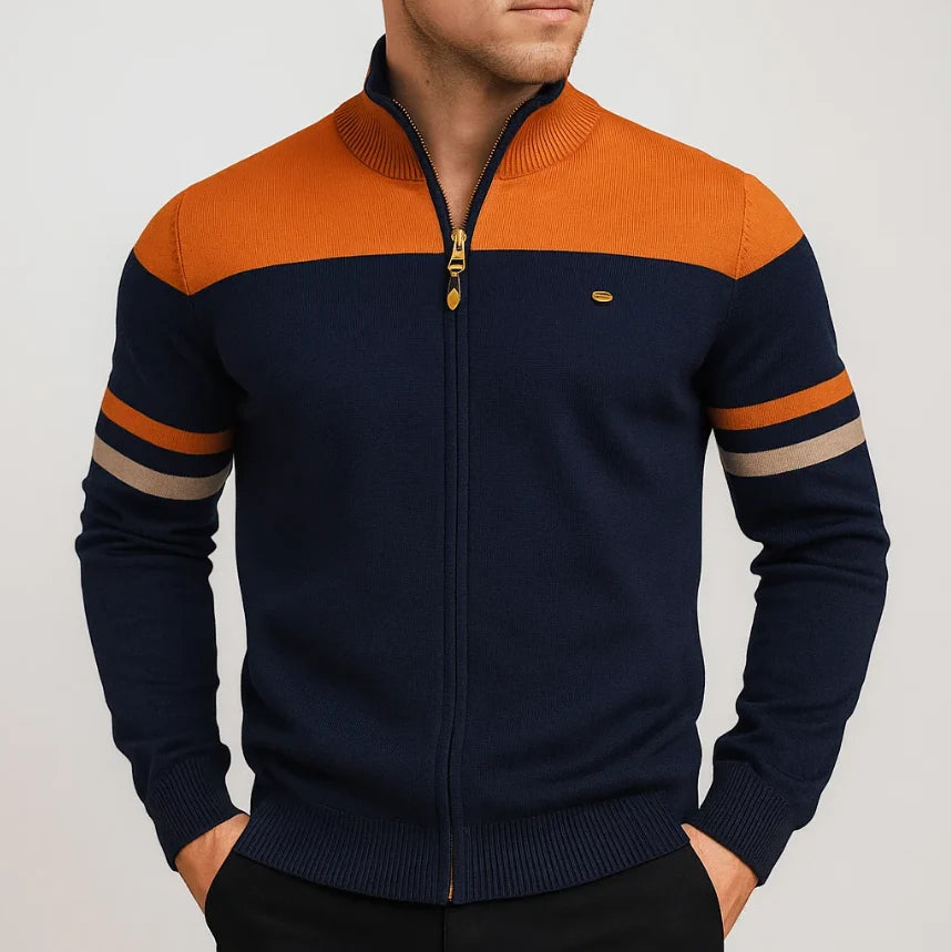DUVAL PARIS™ | SWEAT COLORBLOCK AVEC ZIP POUR HOMME