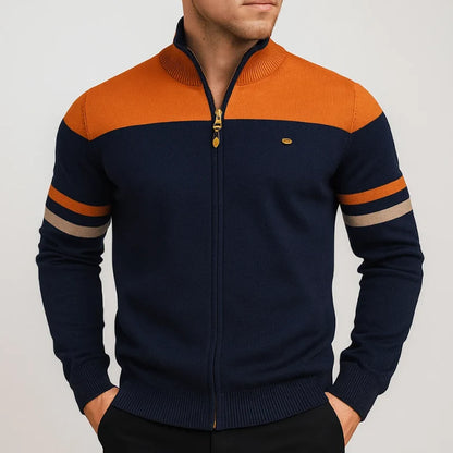 DUVAL PARIS™ | SWEAT COLORBLOCK AVEC ZIP POUR HOMME