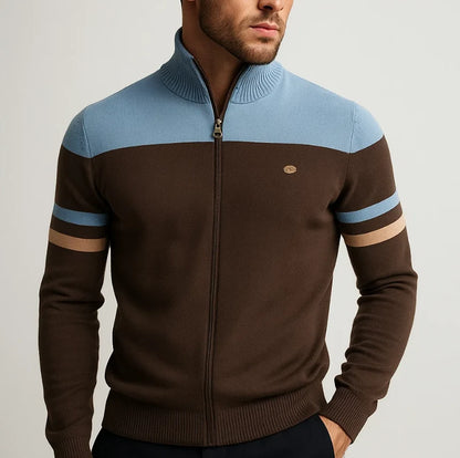 DUVAL PARIS™ | SWEAT COLORBLOCK AVEC ZIP POUR HOMME