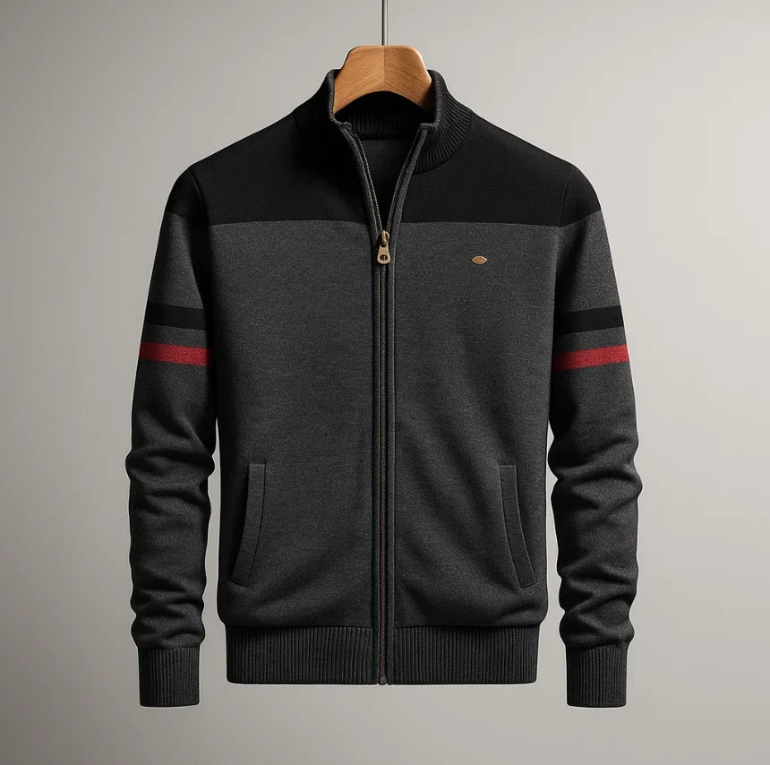 DUVAL PARIS™ | SWEAT COLORBLOCK AVEC ZIP POUR HOMME